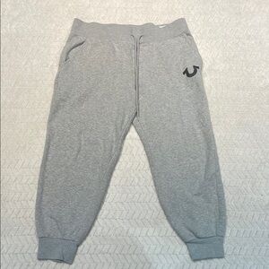 True Religion Gray Jogger Sweatpants with Logo Size L